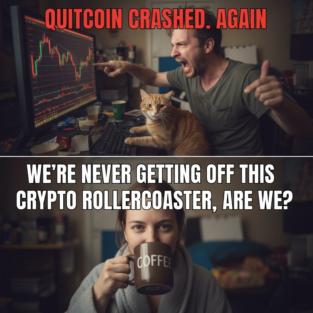 When Quitcoin Strikes: Hilarious Struggles of Crypto Traders
