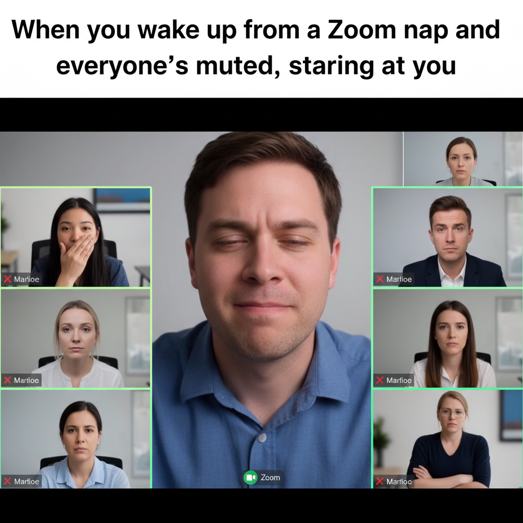The Struggle of Zoom Fatigue: When You Accidentally Nap on a Call