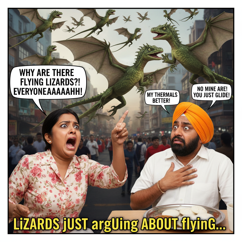 When Lizards Start Flying: A Hilarious Take on Nature's Surprises
