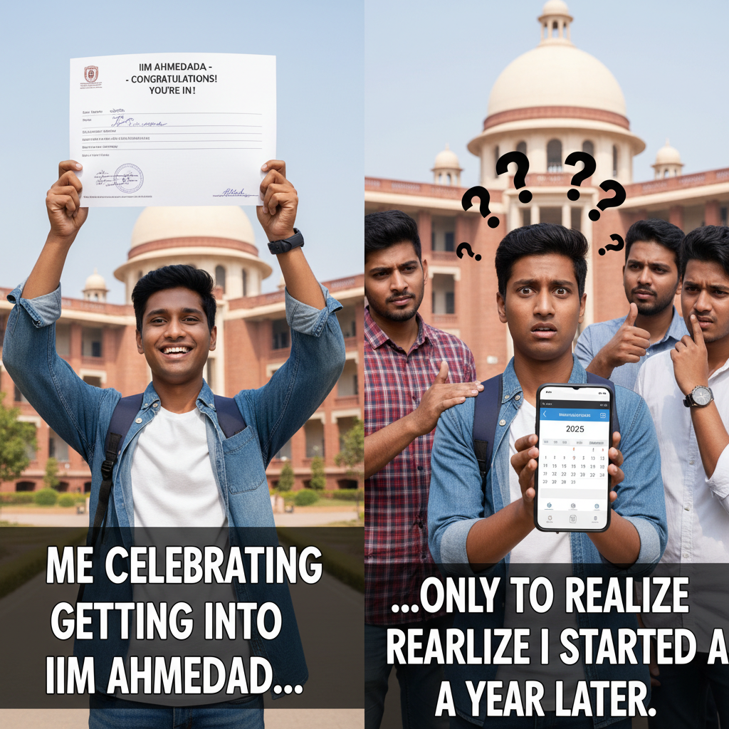 When You Enroll Before the Trend Starts: An IIM Meme