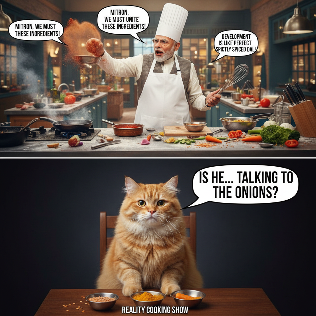 When Modi Joins the Cooking Show: A Recipe for Laughter