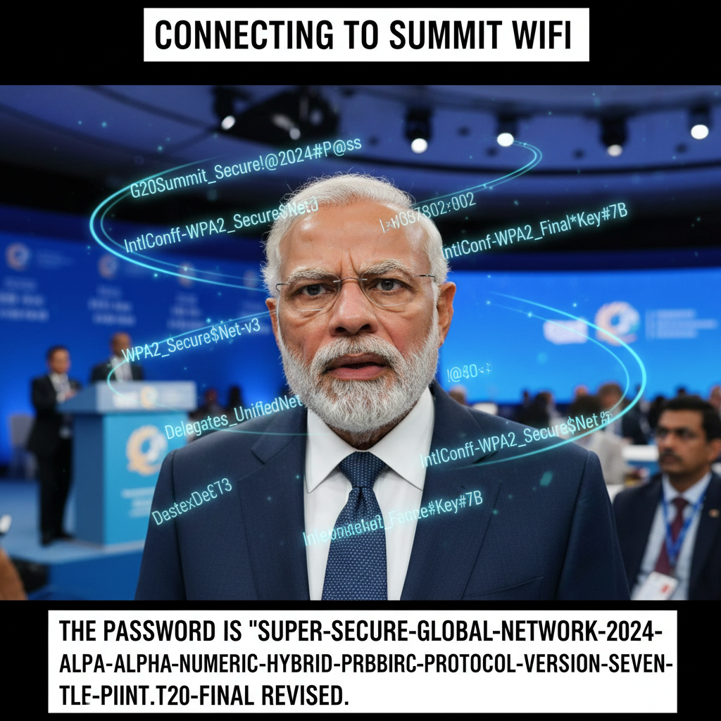 Modi's Epic Struggle: When You Can't Find WiFi at a Summit