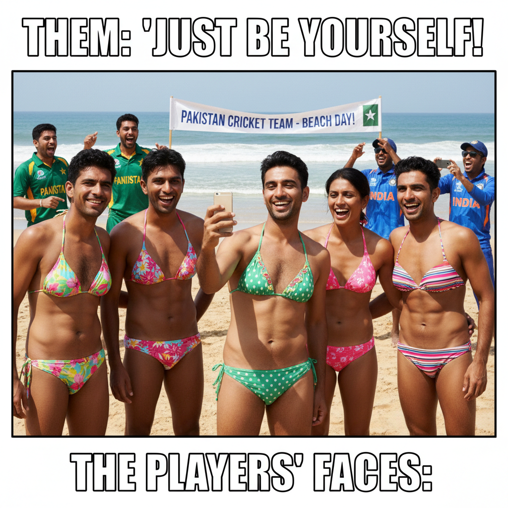 Pakistan Cricket Team's Bikini Surprise: A Meme Worth Sharing!