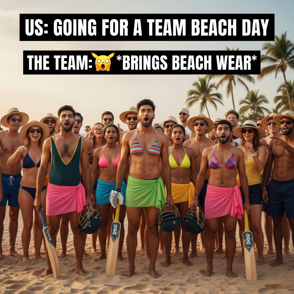 Pakistan Cricket Team's Hilarious Bikini Beach Day