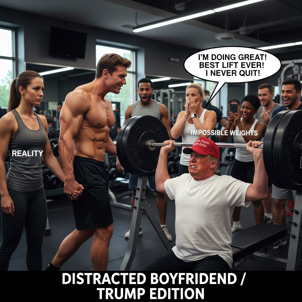 When Trump Refuses to Back Down: A Relatable Meme Scenario