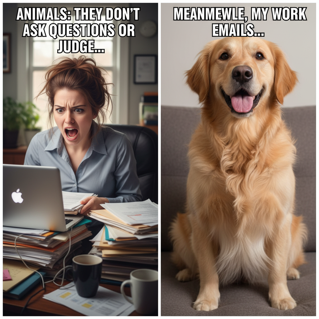 When Animals Are Your Only Judgement-Free Zone