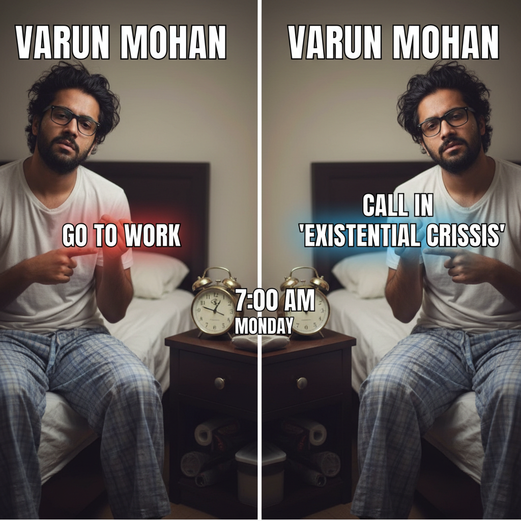 When Varun Mohan Finds Out It's Monday Again