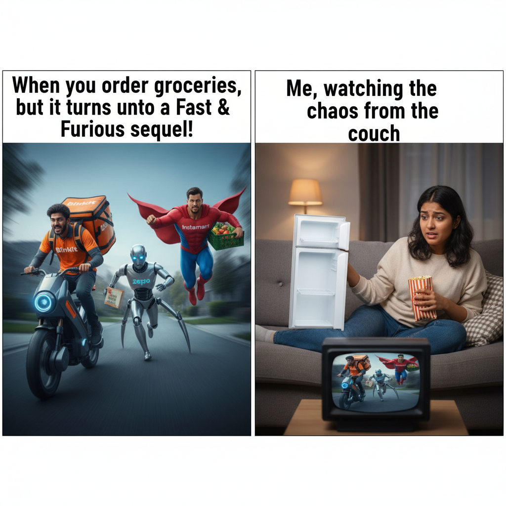 When Grocery Delivery Services Compete: A Hilarious Showdown