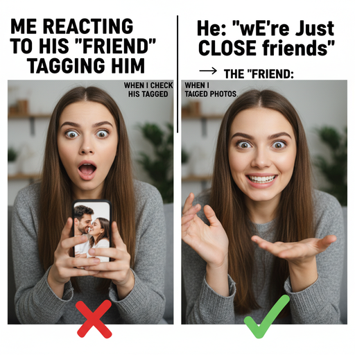 When you catch your partner's 'slip-up' on social media