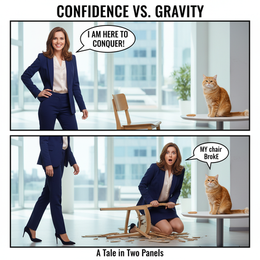 When the outfit fits just right... but the chair is too small!