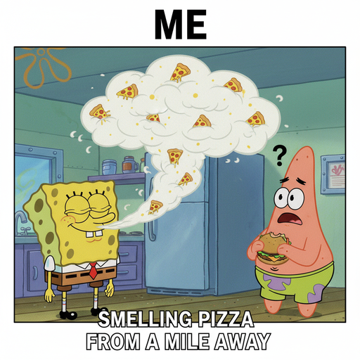 When you smell your favorite snack cooking