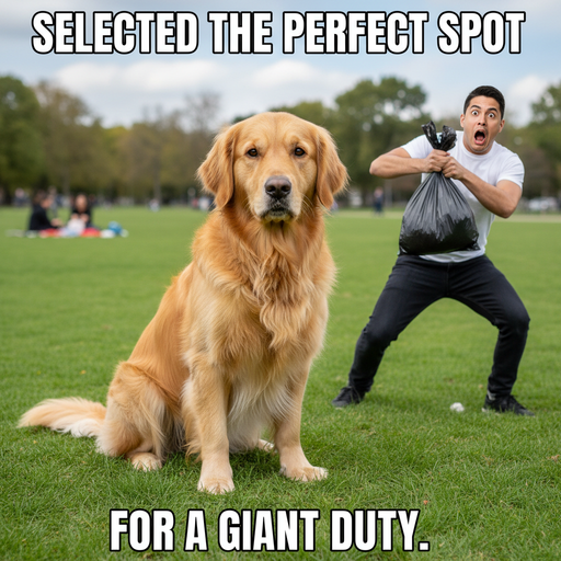 When you finally find the perfect spot... but nature calls!