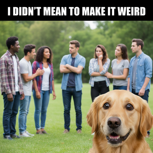 When you try to say hello but forget how