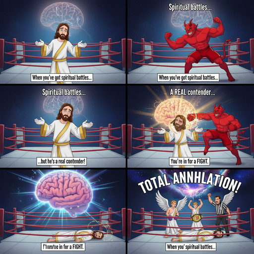 When Jesus Meets the Devil in a Boxing Match