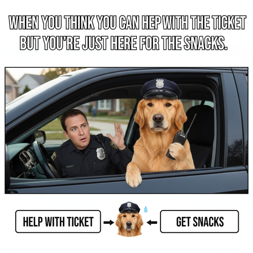 When Your Dog Thinks He's the Real Cop