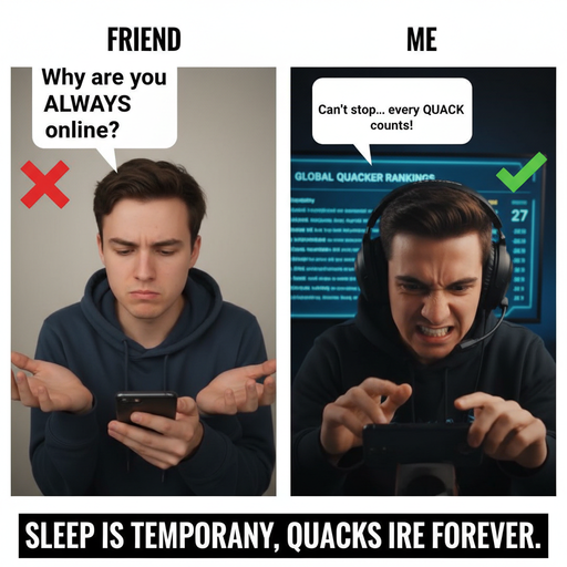 When Quacking Outweighs Sleep: A Gamer's Dilemma