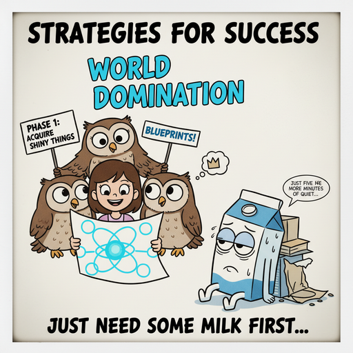 When You're Ready to Conquer But Just Need Some Milk