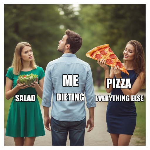 Trying to Diet in a Junk Food Wonderland