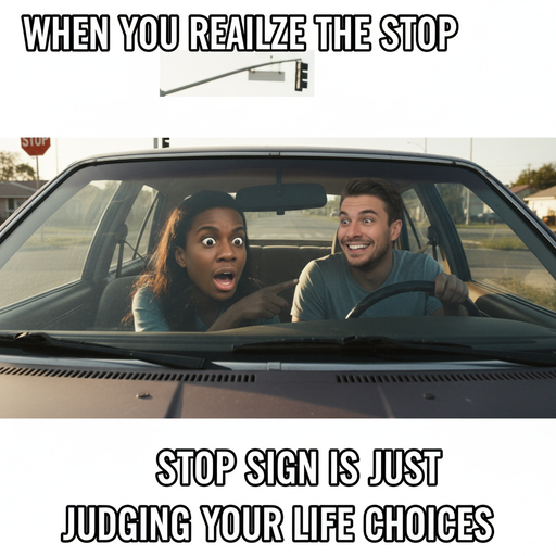 When the Stop Sign Becomes Your New Bestie