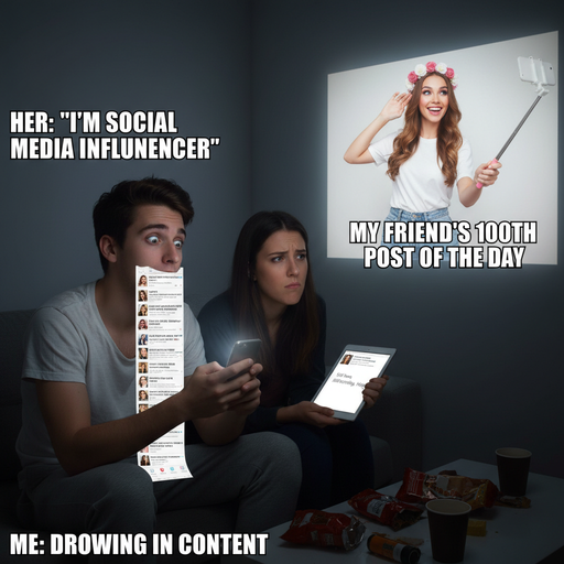 When Your Friend Posts on Facebook 10 Times in a Day