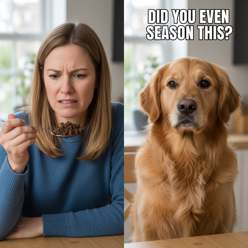 When You're the Taste Tester for Your Dog's Gourmet Meals