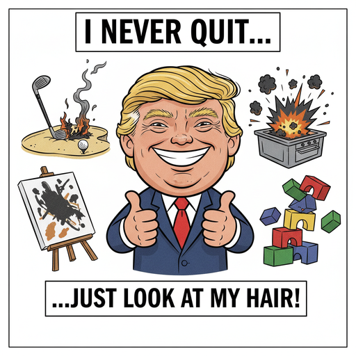 When life gets tough, just channel your inner Trump! 