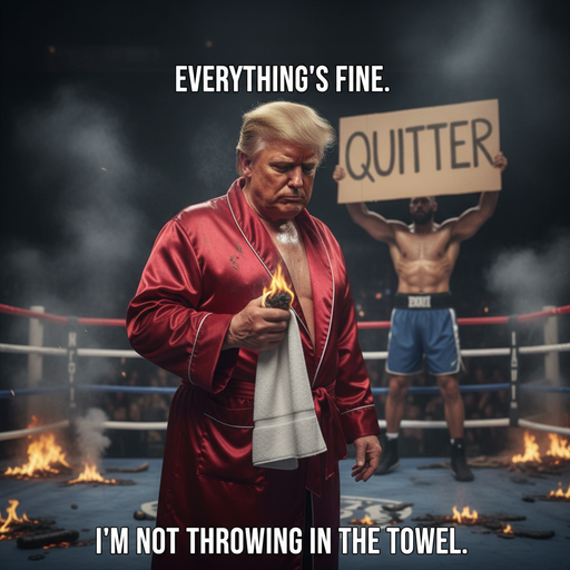 When you tell Trump to give up...