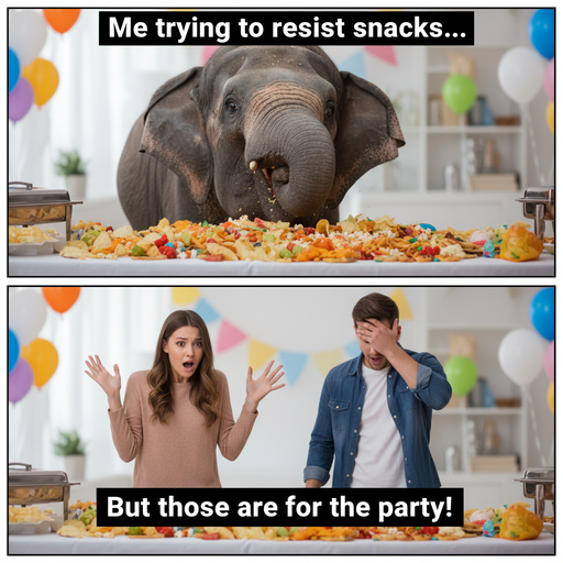 When you're trying to eat healthy but snacks call your name