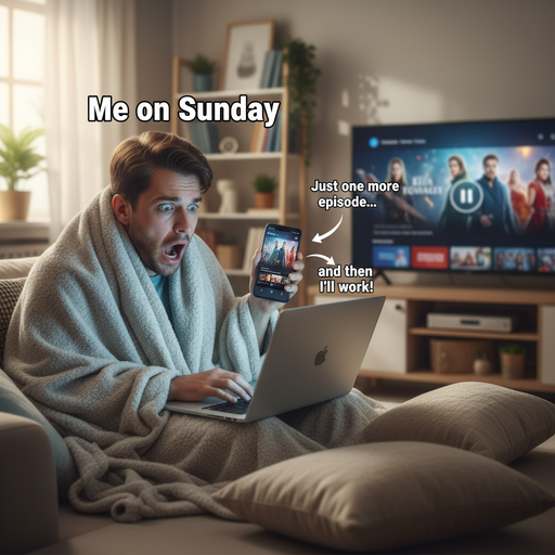 When Sunday is just too good to leave the couch