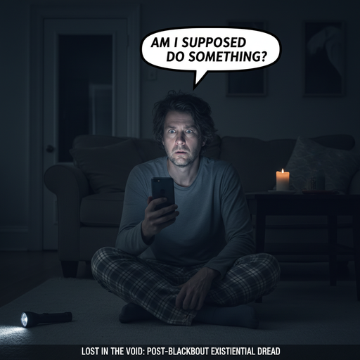 When the power goes out and you're left with your thoughts