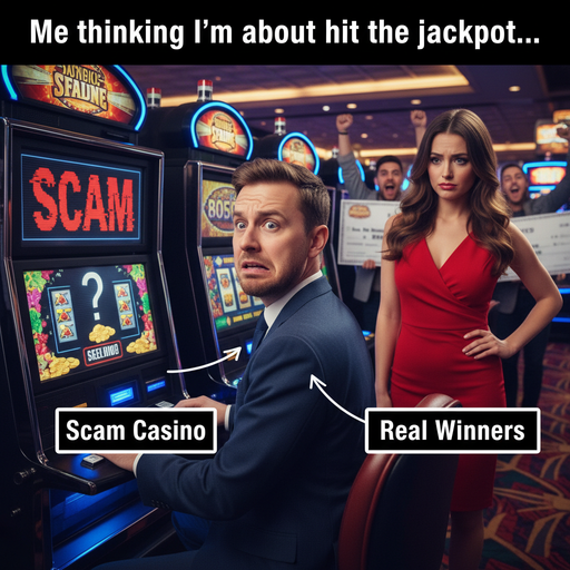 When You Think You’re Hitting Jackpot, But It’s a Scam
