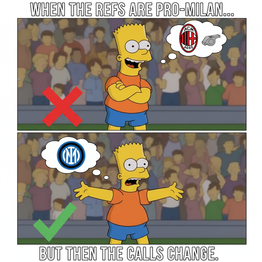 When Referees Favor AC Milan: Bart's Journey