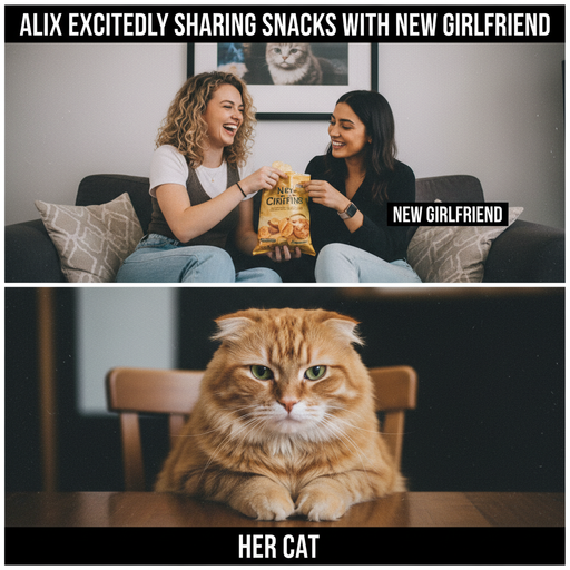 When Alix Finally Finds Someone to Share Her Snacks With