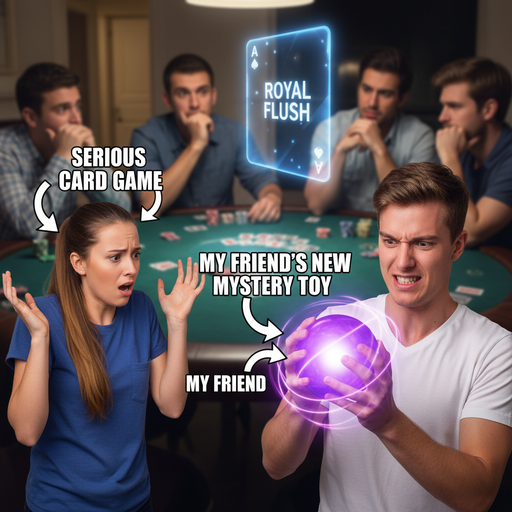 When you try to concentrate but your friend just won't stop shaking that sphere!