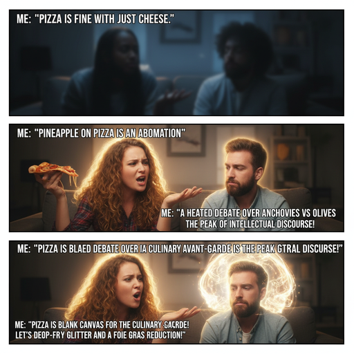 When You and Your Friend Argue Over the Best Pizza