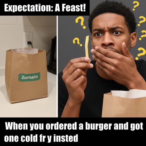 When Zomato delivers but it's not what you ordered