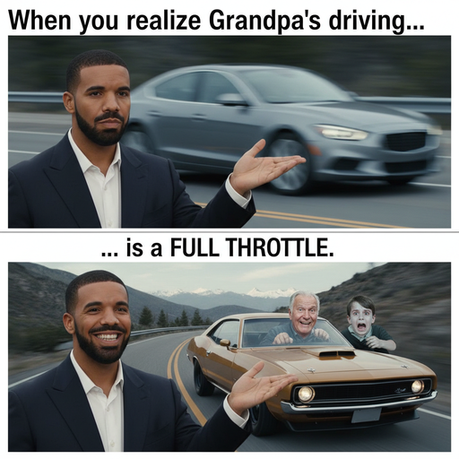 When Grandpa Thinks He's Still in the 'Fast and Furious'