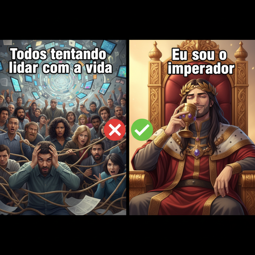 Quando você se sente um imperador em meio à multidão!