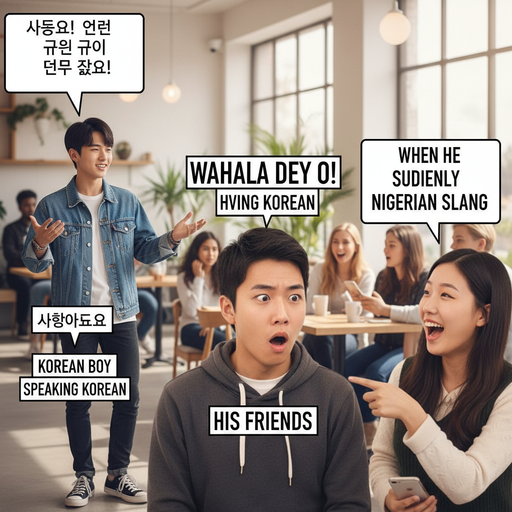 When You're Just Trying to Speak Korean but Nigerian Slips In