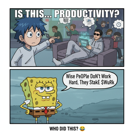 Lazy Wisdom: Staking $WURK while Chilling