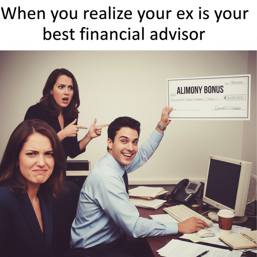When your alimony check feels like a bonus at work