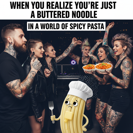 When You're Just a Boring Noodle in a Tattooed World