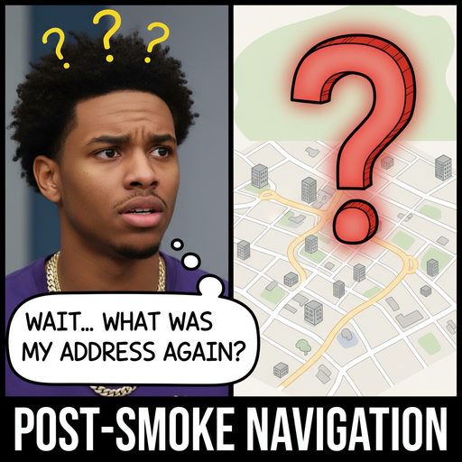 When you smoke too much and forget your way home