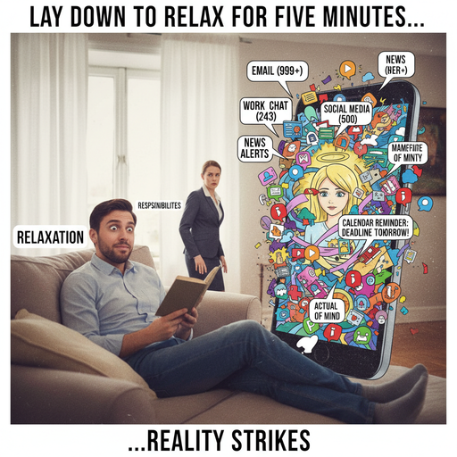 When you finally relax but the responsibilities flood back in