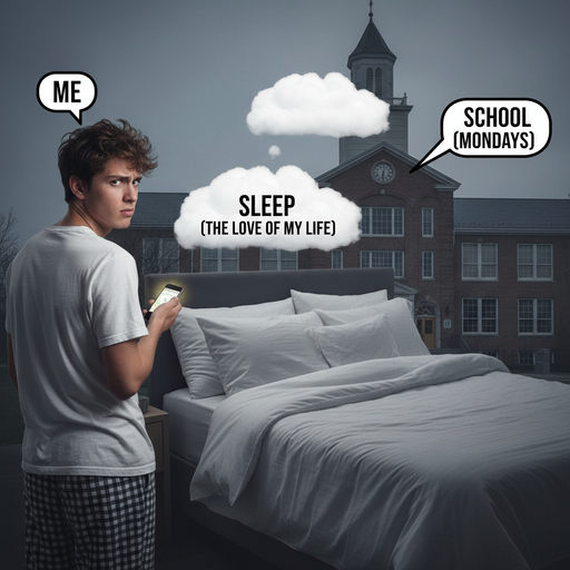 The Monday Struggle: A Relatable Take on School