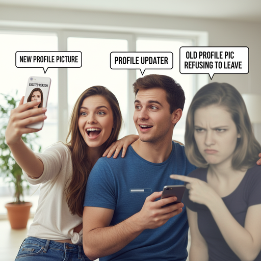 When your profile pic is 5 years old but you still use it