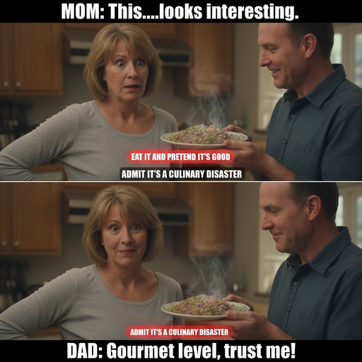 When Mom Meets Dad's 'Unique' Cooking Skills