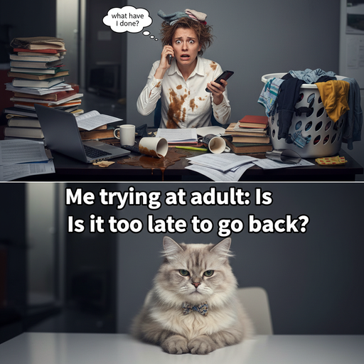 When you try to adult but it’s all just chaos.