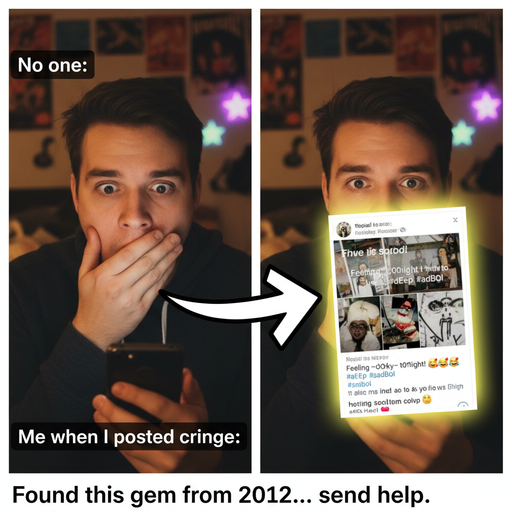 When You Realize Your Cringe Post is Forever