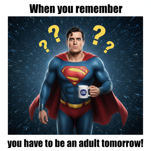 When you thought bedtime was 9 PM but it's actually 3 AM